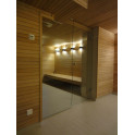 Mur de verre pour sauna, AD TYPE 6 - 1 Mur de verre pour sauna, AD TYPE 6 - 1
