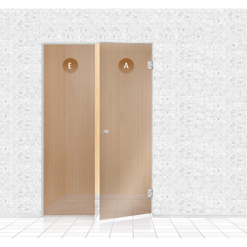 Mur de verre pour sauna, AD TYPE 6 Mur de verre pour sauna, AD TYPE 6