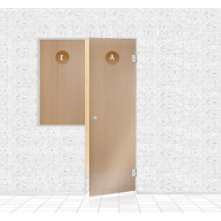 Mur de verre pour sauna, AD TYPE 8  Mur de verre pour sauna, AD TYPE 8