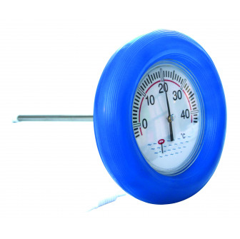 Thermomètre flottant - diamètre 185 mm, avec boîtier en caoutchouc