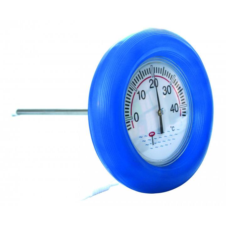 Thermomètre flottant - diamètre 185 mm, avec boîtier en caoutchouc