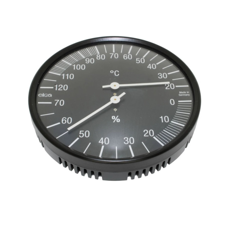 Thermomètre-hygromètre, noir