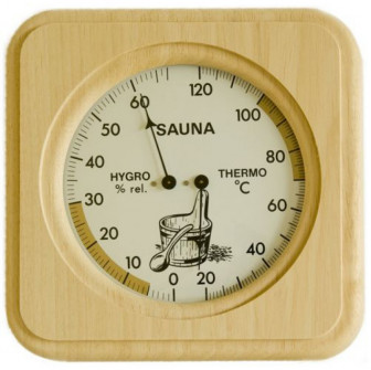 Thermomètre - hygromètre TFA, bois d'abachi