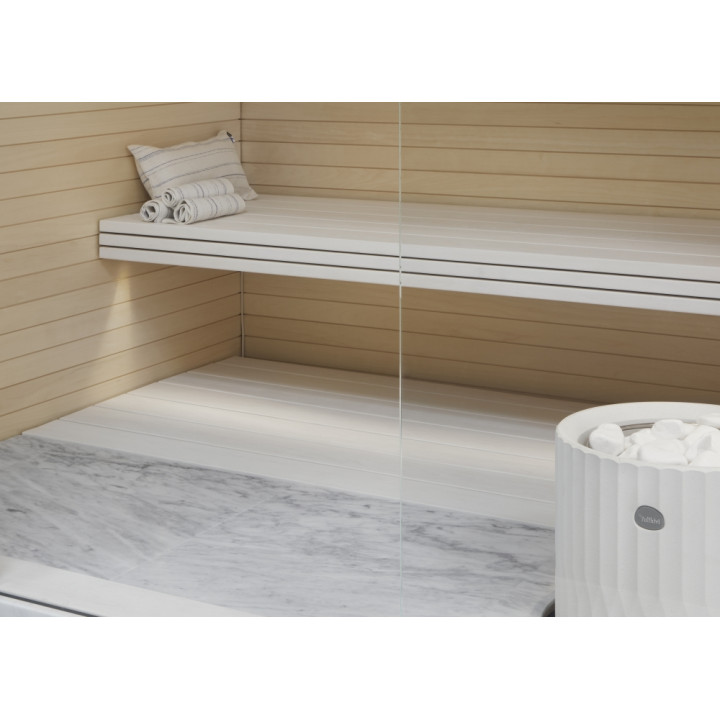Poêle de sauna TULIKIVI RIITE, blanc, sans panneau de commande