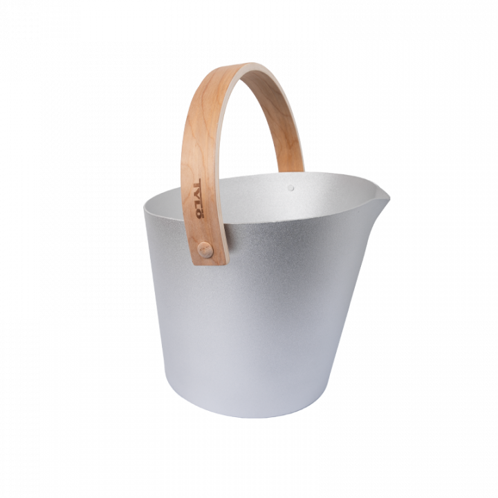 Seau en aluminium TYLOHELO BRILLIANT 5 L, gris