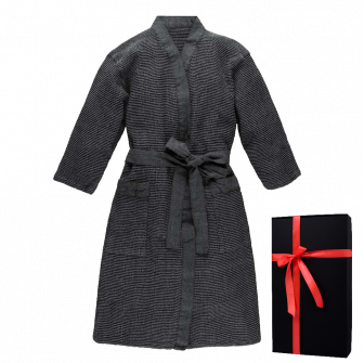 Peignoir dans un coffret cadeau, RENTO KENNO, gris