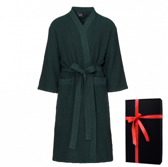 Peignoir dans un coffret cadeau, RENTO KENNO, vert foncé