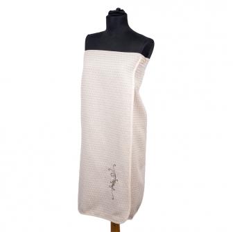 Tablier de sauna pour femme - LIN, brodé