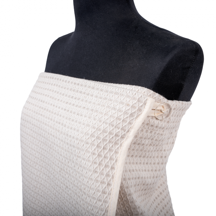 Tablier de sauna pour femme - LIN, brodé