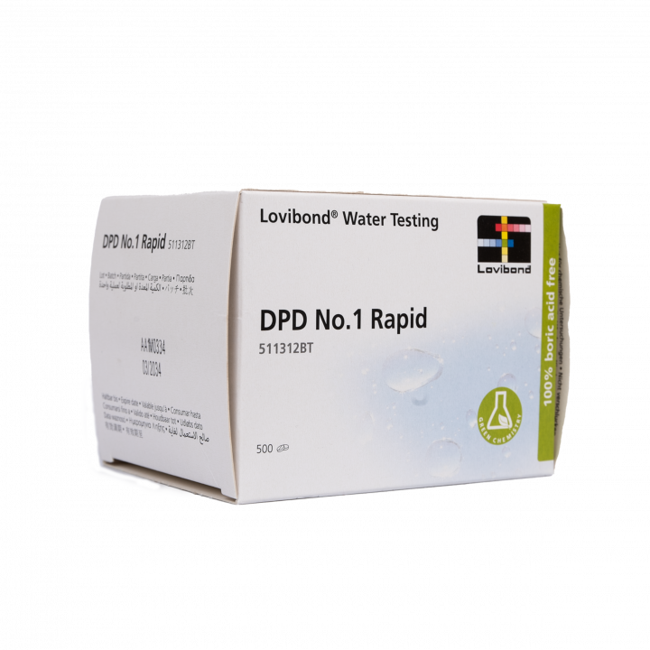 Comprimés d'analyse d'eau DPD 1, dosage du chlore, 10 comprimés