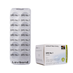 Comprimés d'analyse de l'eau DPD 1, pour photomètre, détermination de la teneur en chlore et en brome, 10 comprimés 