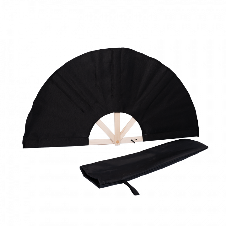 Ventilateur de sauna en tissu, noir