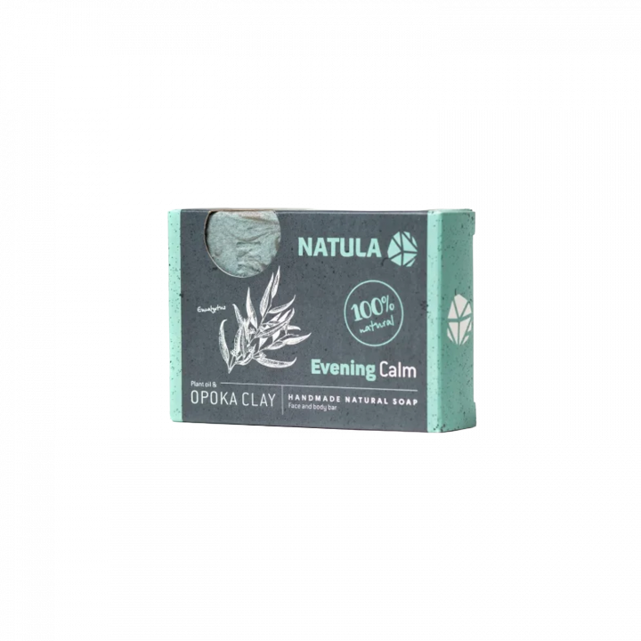 Savon visage et corps NATULA à la roche d'opoka et à l'eucalyptus 100g