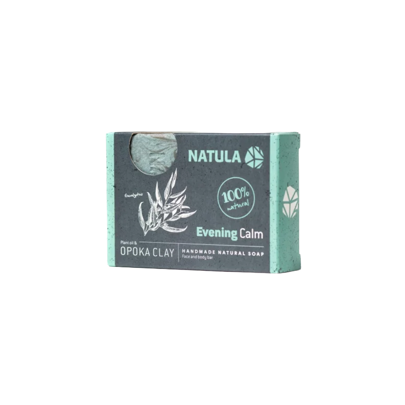 Savon visage et corps NATULA à la roche d'opoka et à l'eucalyptus 100g