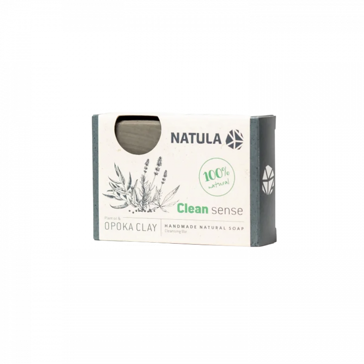 Savon visage et corps NATULA à la roche d'opoka et aux graines de chanvre 100g