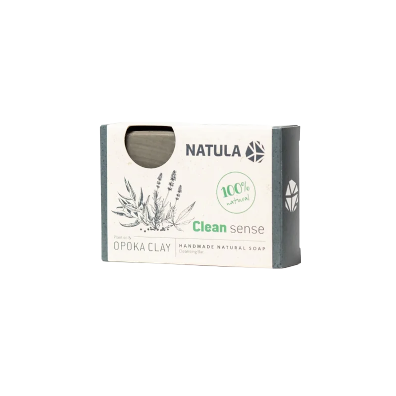 Savon visage et corps NATULA à la roche d'opoka et aux graines de chanvre 100g