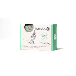Savon visage et corps NATULA à la roche opoka et à la menthe 100g 