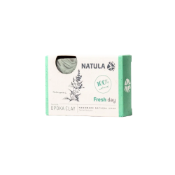 Savon visage et corps NATULA à la roche opoka et à la menthe 100g 