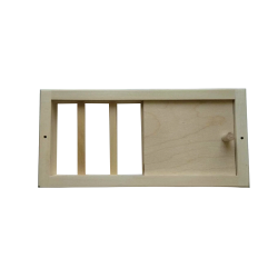 Grille de ventilation avec amortisseur 