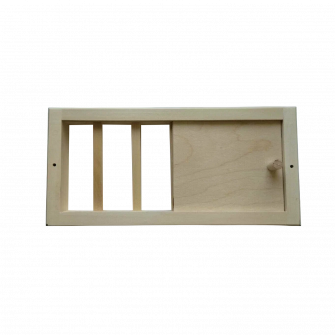 Grille de ventilation avec amortisseur