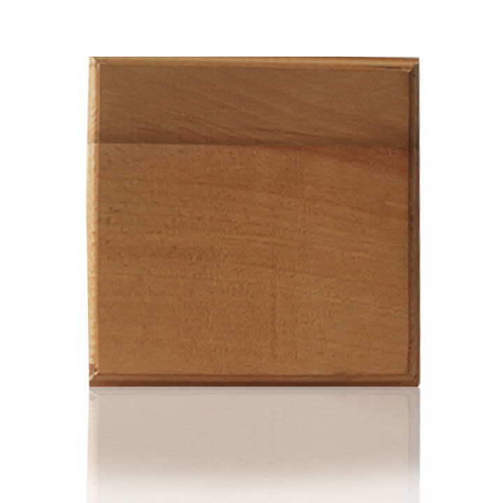 Ventilateur de sauna MM-S avec clapet anti-retour et finition bois de forme carrée d/100mm