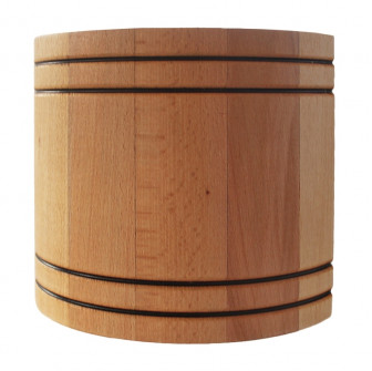 Ventilateur de sauna MM-S avec clapet arrière et finition bois courbé d/100mm