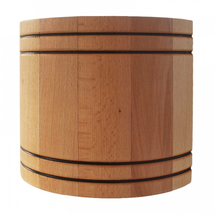 Ventilateur de sauna MM-S avec clapet arrière et finition bois courbé d/100mm
