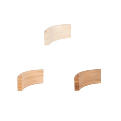 Arche intérieure pour bancs de sauna modulaires, 40x140x330mm  Arche intérieure pour bancs de sauna modulaires, 40x140x330mm