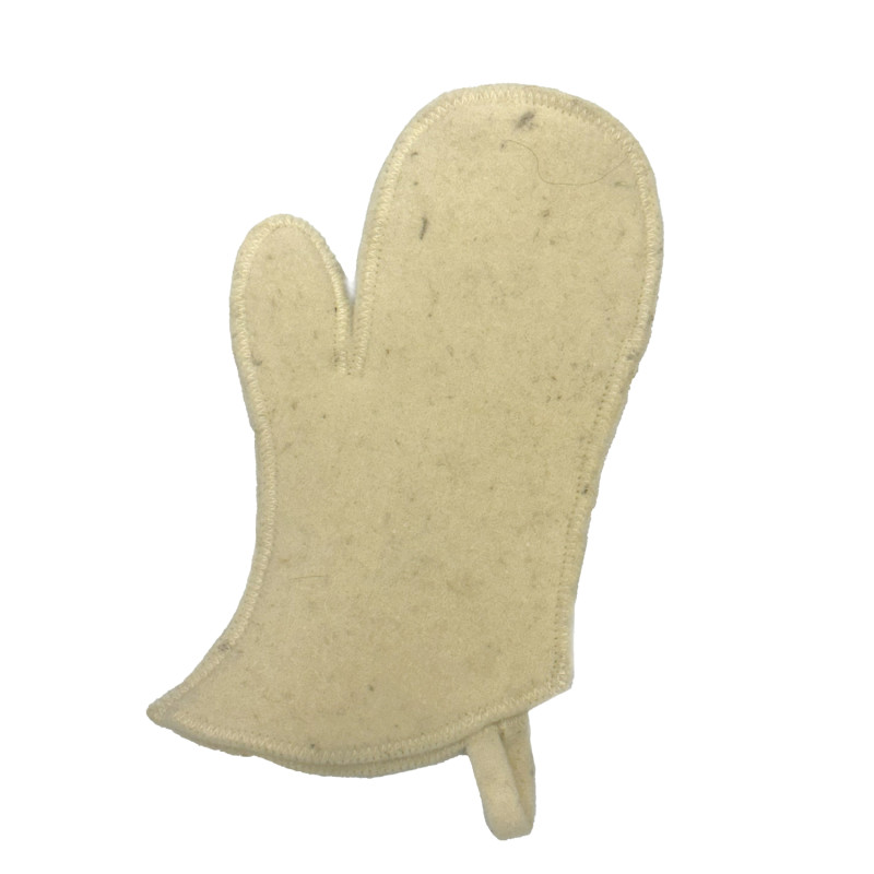 Gant en laine pour sauna