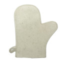 Gant de sauna en laine, blanc - 0