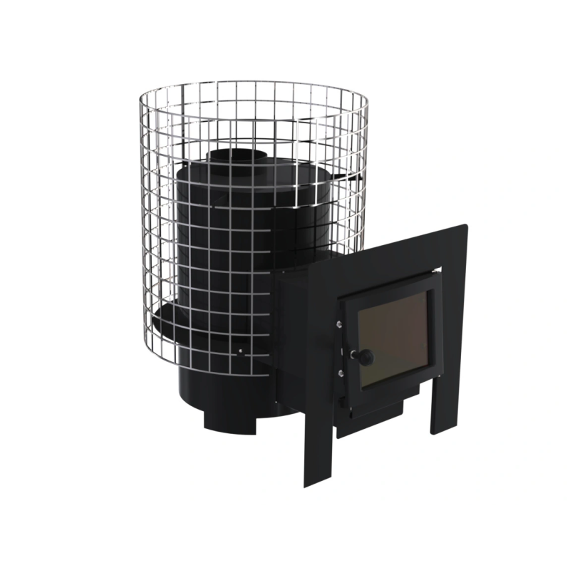 Poêle à bois pour sauna - VILPRA GRANNUS-8-LV avec foyer extérieur