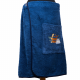 Coffret cadeau pour LUI. Chapeau et tablier de sauna pour homme - BLEU