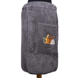 Tablier de sauna pour homme - GRIS  Tablier de sauna pour homme - GRIS