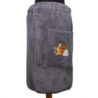 Tablier de sauna pour homme - GRIS