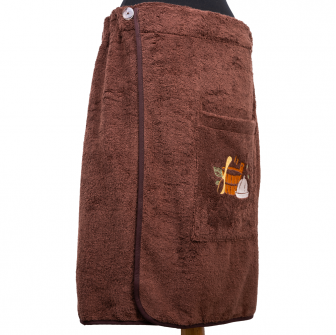 Tablier de sauna pour homme - MARRON