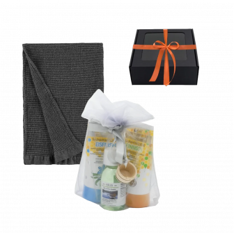 Coffret cadeau pour homme. Miel pour sauna, huile de sauna et serviette pour les mains.