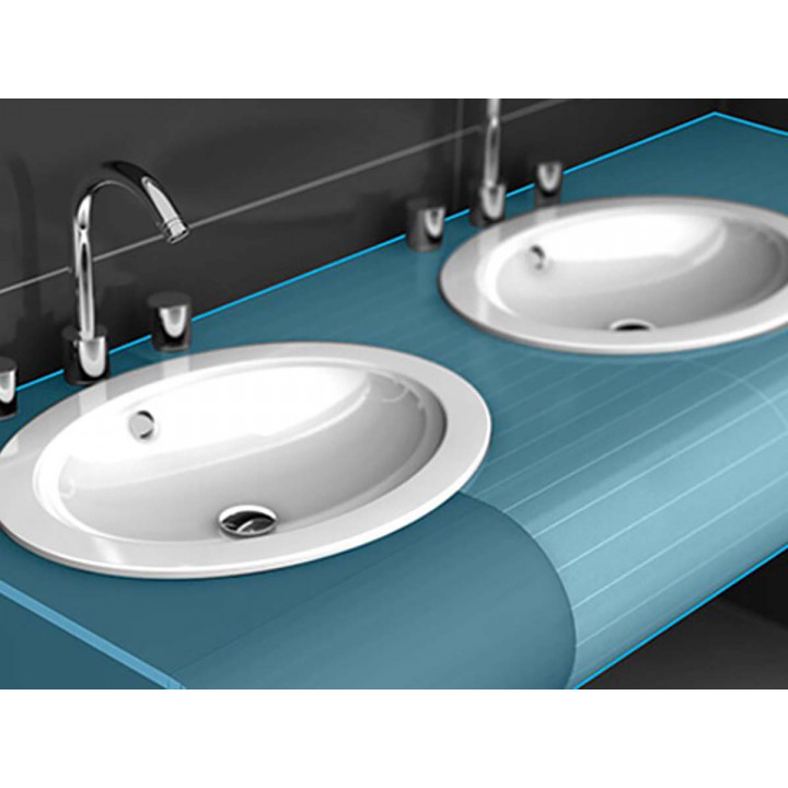 Panneau de construction flexible WEDI, dans le sens de la largeur