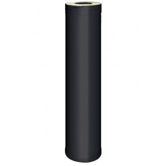 Rallonge de cheminée en acier HARVIA 1 m, noire