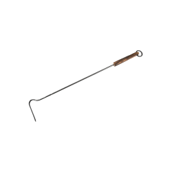 Tisonnier de cheminée avec manche en bois 620 mm 