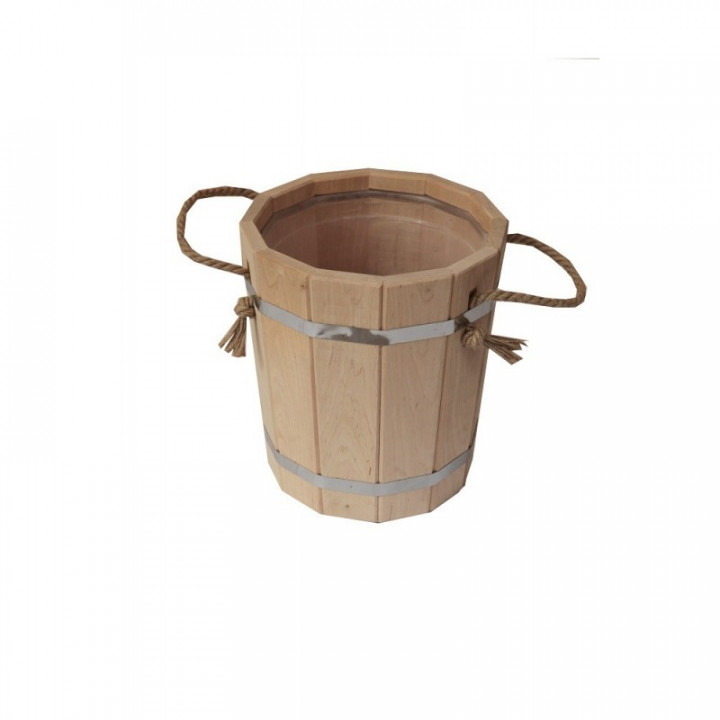 Seau de sauna avec insert en plastique, 10 l