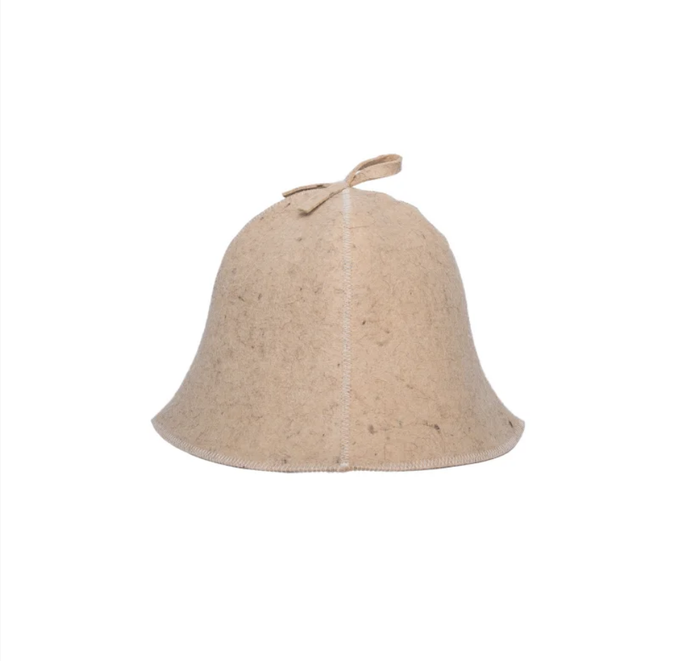 bonnet de sauna en laine