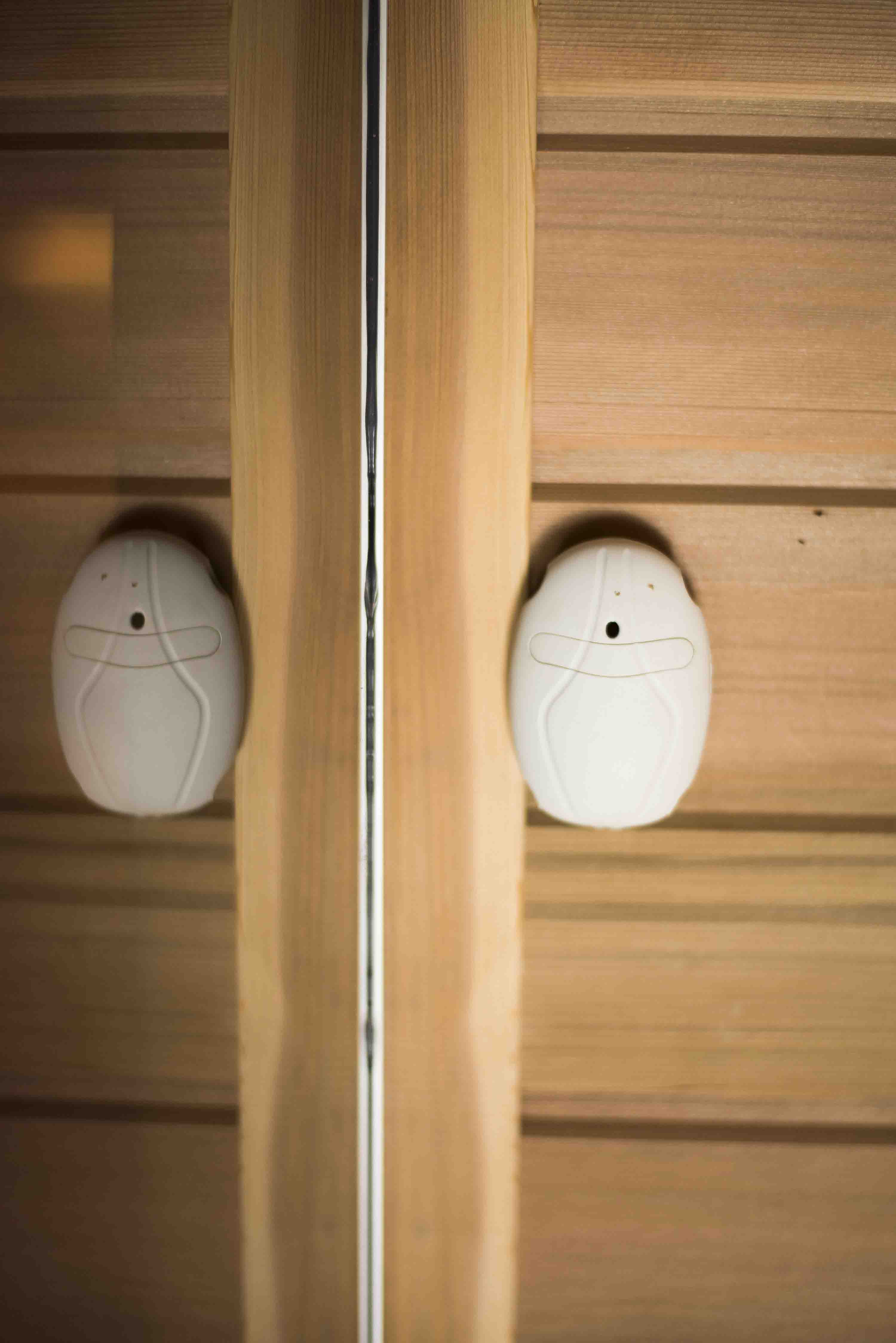 Sauna infrarouge avec mur en sel de l'Himalaya
