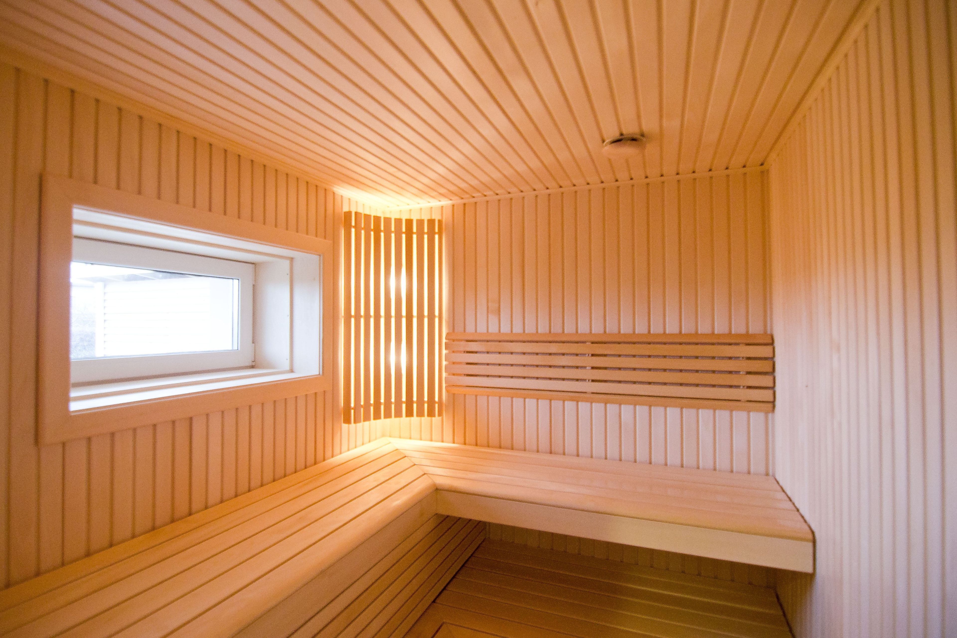Sauna minimaliste en bois de tilleul