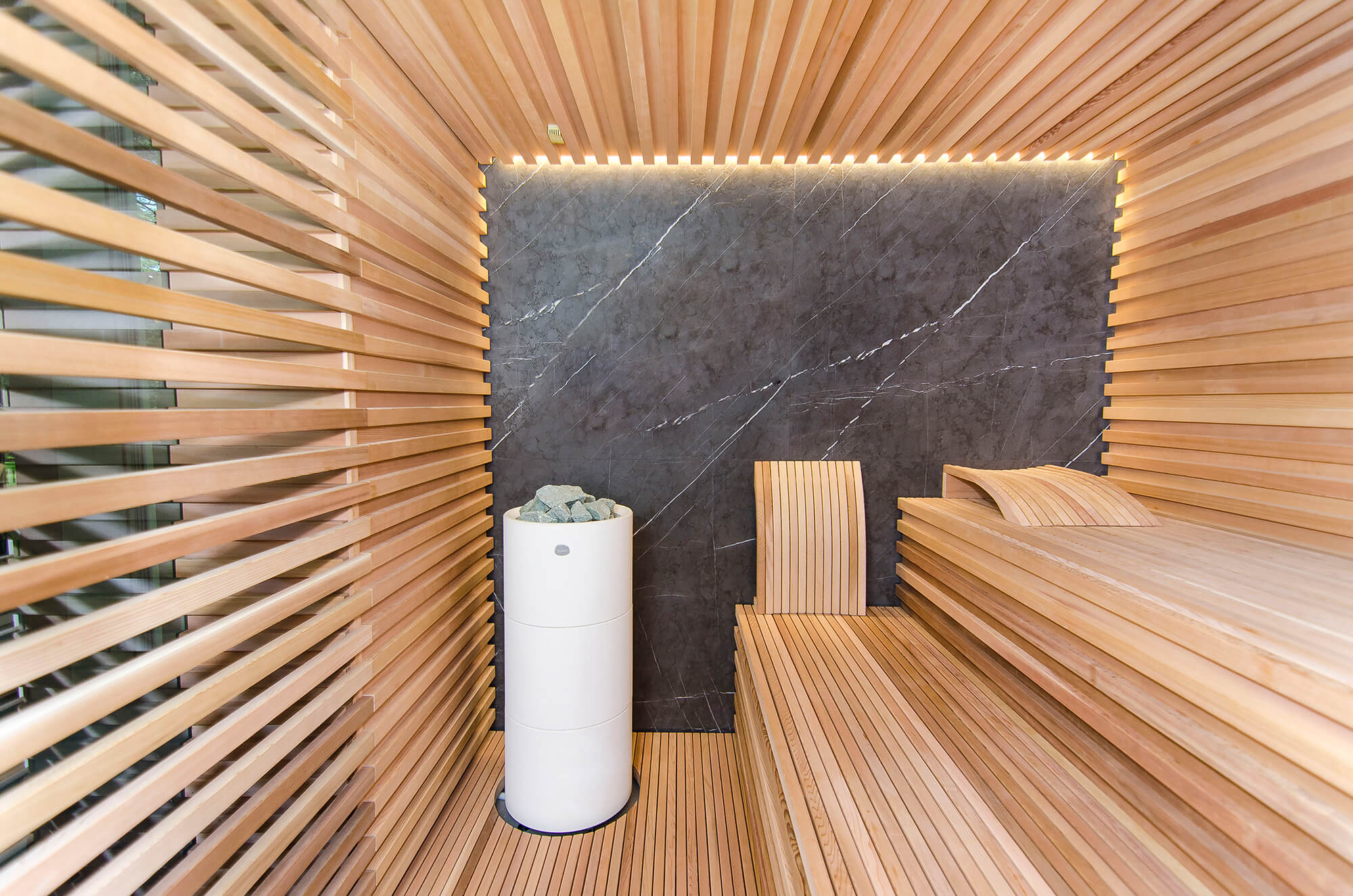 Sauna moderne avec fonction vapeur