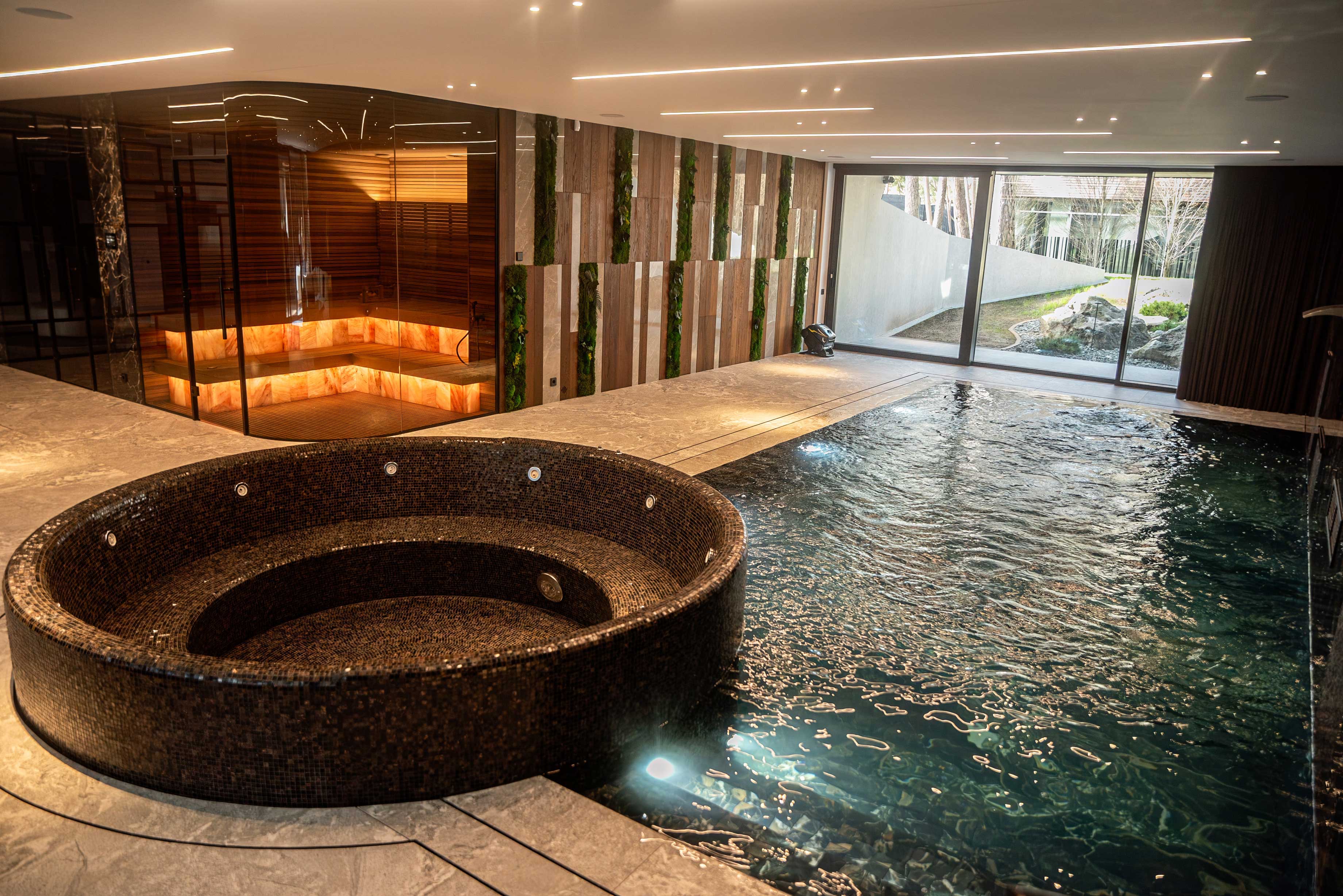 projet de sauna infrarouge et de piscine privés